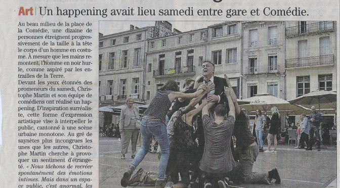 montpellier hen - L'homme en noir- Presse - Compagnie du Léon